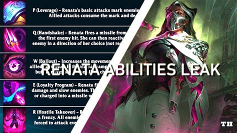 League of Legends New Champion Renata Abilities have leaked